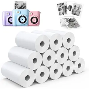 12 Rolls Instant Camera Refill Print Paper, HD Photo Print Camera Print Paper roll refill for Most Kids Instant Camera - Paper Only (57X25mm)
