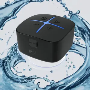 IPL Compact Waterproof Bluetooth Shower Speaker - Rechargeable Stereo USB Type-C Mobile Audio Device, Durable Long-Lasting for Bathroom Use