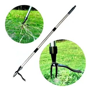 Manual Weed Puller Stand-Up Weeder, Detachable Root Remover Tool, Efficient Garden Weeding Device, Easy-To-Use Gardening Equipment