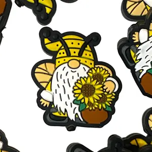 Bumble Bee Gnome Silicone Focal Beads | Colorful Crafting & Beading Projects DIY Supplies Bees