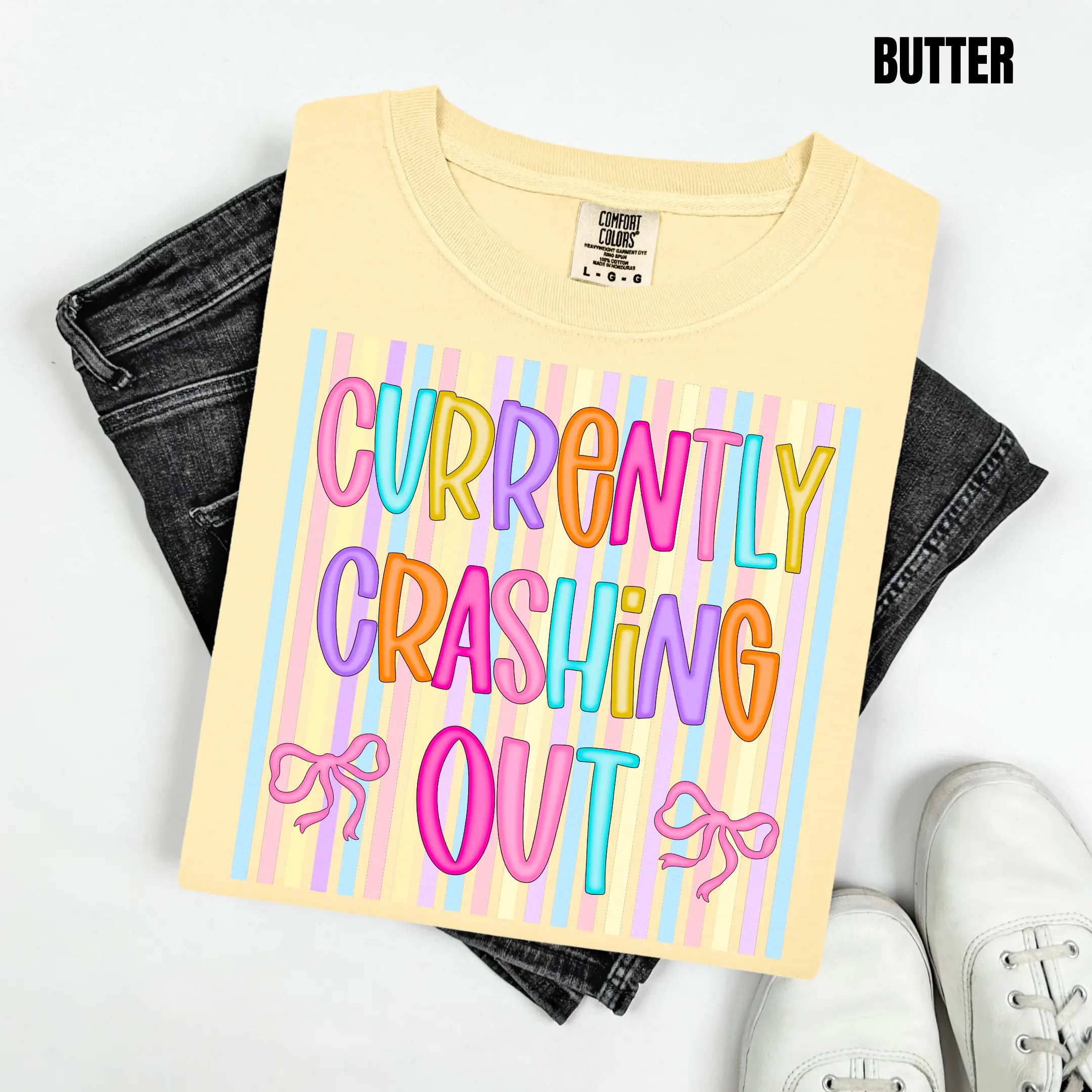 Neon Crashing Out Comfort Colors T-Shirt 'NLB'