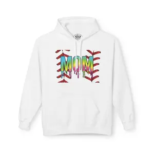 Baseball/Softball Stitch Design MOM Hoodie
