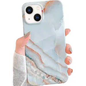 Case Compatible with Iphone 15 Case 6.1,Grey Marble Design Ultra Slim Flexible Bumper Soft Rubber TPU Silicone Protective Phone Case Cover for Women  J.west