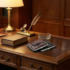 Simple cigarette case Black and White Scorpion Lightweight Suitable for business trips or office use