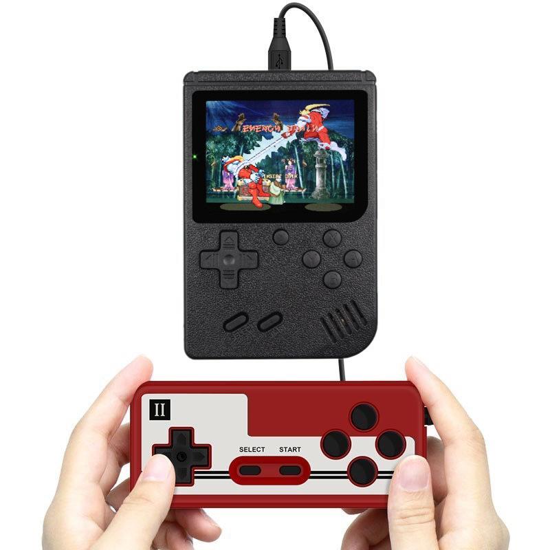 Portable Handheld Game Console with 400 Classical Games, Mini Retro Gamepad, Support for Connecting TV and Two Players, 1020mAh Rechargeable Battery