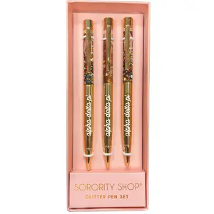 Alpha Delta Pi Glitter Pens (Set of 3)