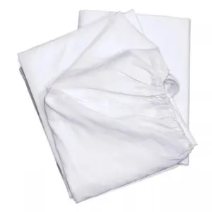 212 MAIN Rifz T-180 Elite Cotton Blend Fitted Bed Sheets, White - Twin Size - Medium - Pack of 6, Plain Weave