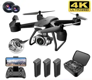 Portable V14 Professional Drone - 6K Dual Camera, 3 Batteries for Extended Flight Time