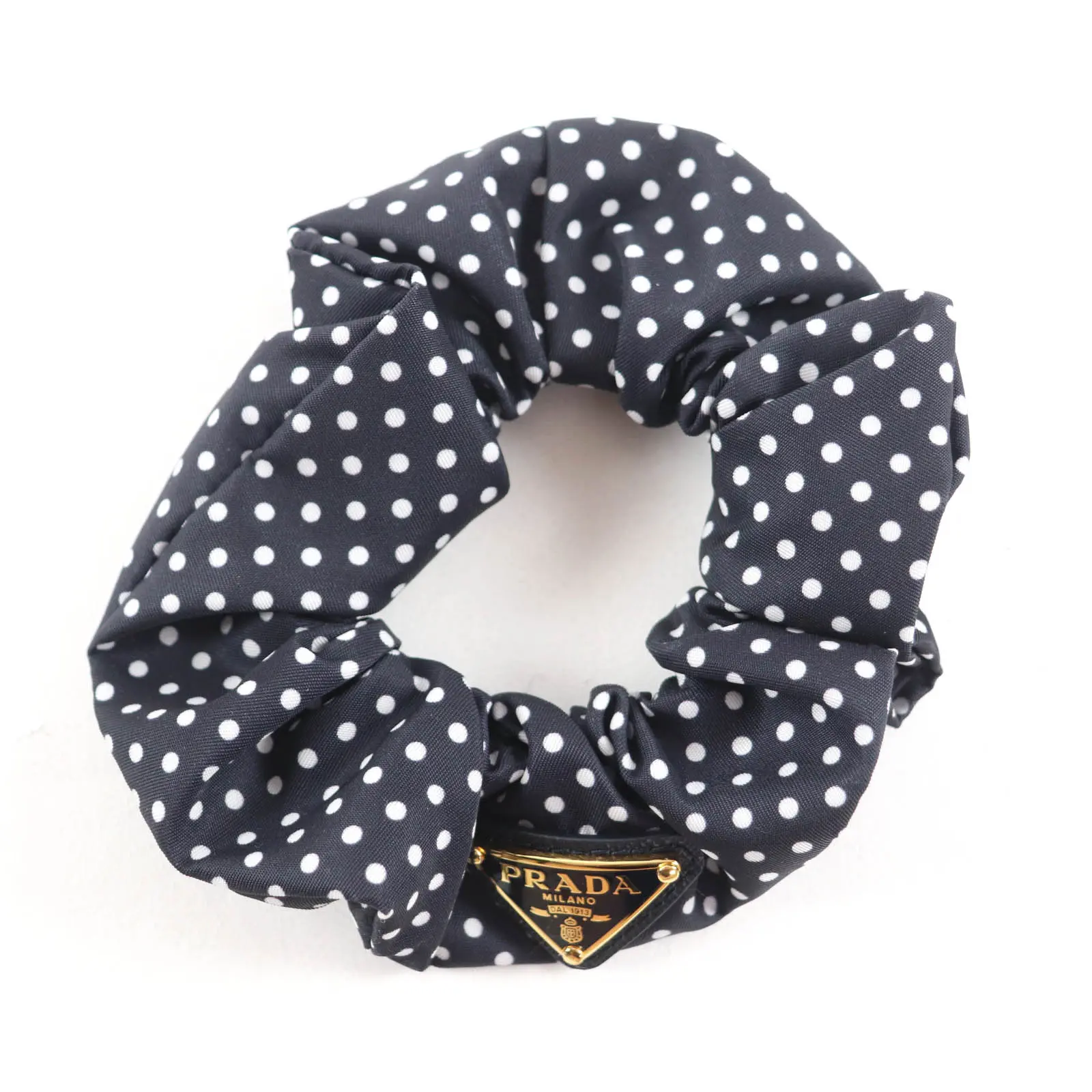 Pre-owned PRADA Others Small Leather Goods 1IF015 Scrunchie