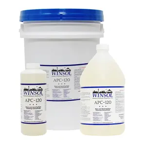 Winsol APC-120 Window Cleaning Concentrate - Concentrated Anionic Detergent for Windows Mirrors & Glass - Ammonia Free Dye Free - pH 7.0-8.0 - Safe Non-Toxic - Cuts Through Grease Oil & Fingerprints
