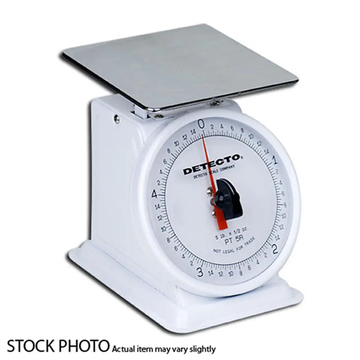 Detecto PT-25 Mechanical Top-Loading Kitchen Scale - 25lb Capacity, Fixed Rotating Dial, Large Pointers, Shatterproof Lenses, Sturdy Robust Construction, Ideal for Cooking, Easy-to-Read Petite Design