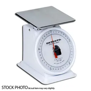 Detecto PT-25 Petite Top Loading Scale with Fixed Dial-25lb Capacity