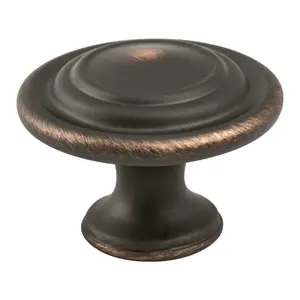 212 MAIN Advantage Plus 4 Doorknob - Round Handle Door Hardware, 1.312 in. Dia. Zinc Base, Verona Bronze Finish