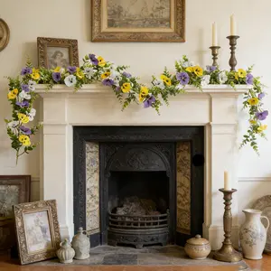 Artificial flower vines, suitable for home decoration and wedding decoration. They can be used to decorate stair railings and gardens.