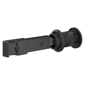 212 MAIN V1045 Barn Door Security Lock, Matte Black Privacy Door Knob with Included Fasteners (National Hardware N700-150), Privacy Door Knobs
