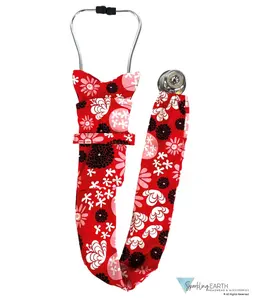 Stethoscope Cover – Stylish and Durable - Red and Black Delight