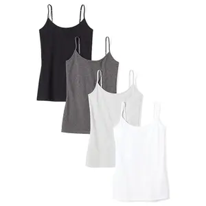 4 Pack Women’s Slim-Fit Camisoles – Essential Layering Tanks