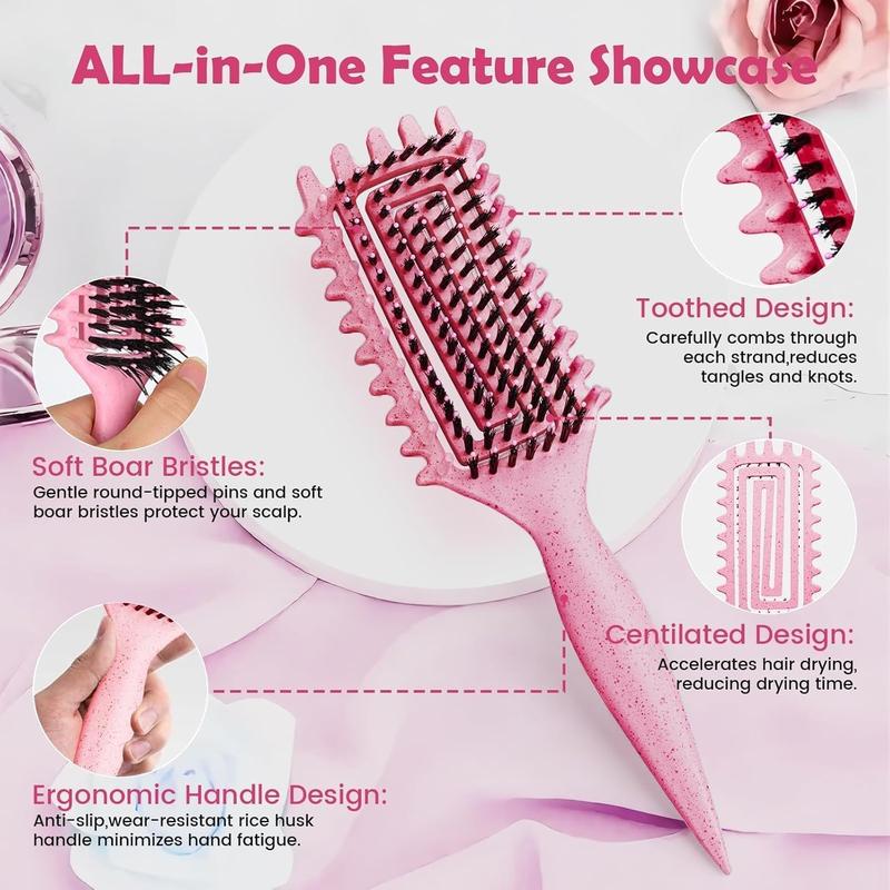 2026 Curly Hair Brush, Curl Defining Brush, DefiningBrush for Detangling Shaping and Defining Curls, LessPulling,Reduces Frizz, Effortlessly DefinedCurls,Waves&Coils, Defining Curls for Women,Men,Wet&Dry Hair