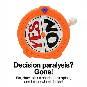 3D Printed Yes No Decision Spinner Toy, Fun Party Game for Kids & Adults, Interactive Parent-Child Play, Star Character Design