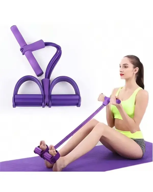 Multi-functional Pedal Resistance Band Trainer - Portable Home Gym Fitness Equipment for Full Body Workout, Abdominal Training, Yoga