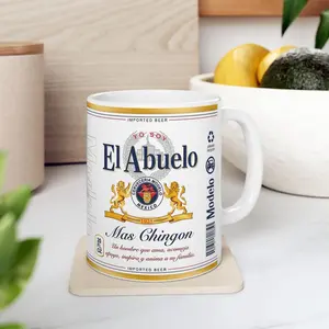 El Abuelo Mas Chingon Coffee Mug, Funny Gift for Cool Grandfather, Perfect for Father's Day,Best Dad Ever