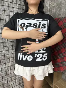 Funny Oasis Live 25 Tour T Shirt, Oasis Definitely Maybe Band Unisex Shirt for Women, Gift for Men