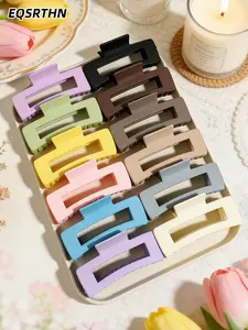 Effortless Chic! Large Non-Slip Matte Hair Claw Clips for Thick Hair Claw Grip ✨ Soft-Touch & No Snagging. The perfect 4.1-inch secure hold for your daily aesthetic. Upgrade your hair game now! 🌸 #HairAccessories #MatteClawClip