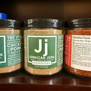 Spiceology Jamaican Jerk Smoky Jamaican Blend 4.6 oz - Perfect for Seafood, Chicken, Pork, Squash, Vegetables, Sweet Potato, and More