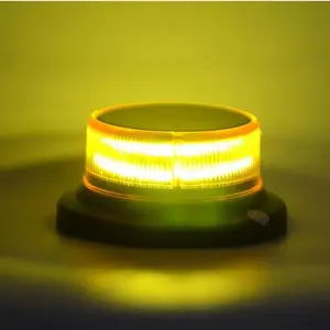 Solar Warning Strobe Light USB Rechargeable LED Flashing Rotating Light Magnetic Base Car Truck Roof Top Signal Strobe Lamp