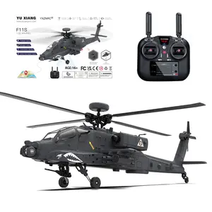 YU XIANG F11-S AH64 1/32 Scale 2.4G 6CH RC Dual-axis Co-drive Flybarless 6G/3D Stunt Apache Helicopter Model (RTF GPS Smart Version)