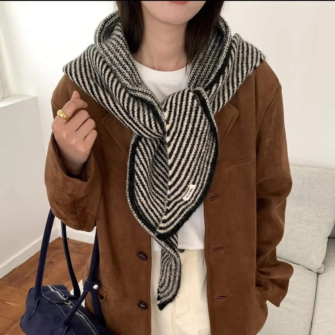 Single Color Cashmere Scarf, Thick Wool Knit Shawl, Fluffy Soft Scarf, Lazy Style, Versatile Korean Aesthetic, Unisex, Fall & Winter Single Color Cashmere Scarf, Thick Wool Knit Shawl, Fluffy Soft Scarf, Lazy Style, Versatile Korean Aesthetic, Unisex, Fall & Winter