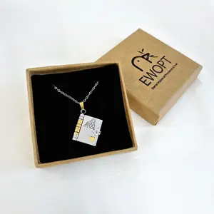 Book Necklace for Best Daughter/Son Love Birthday Mother's Day Memorial Gifts Jewelry Unique Book Design Symbolizing Reading and Learning