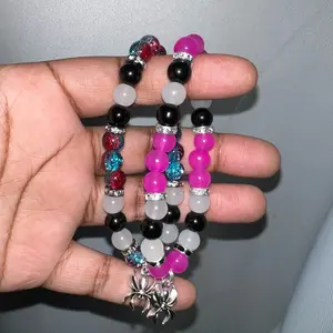 Spider-Man and Gwen Beaded Bracelets