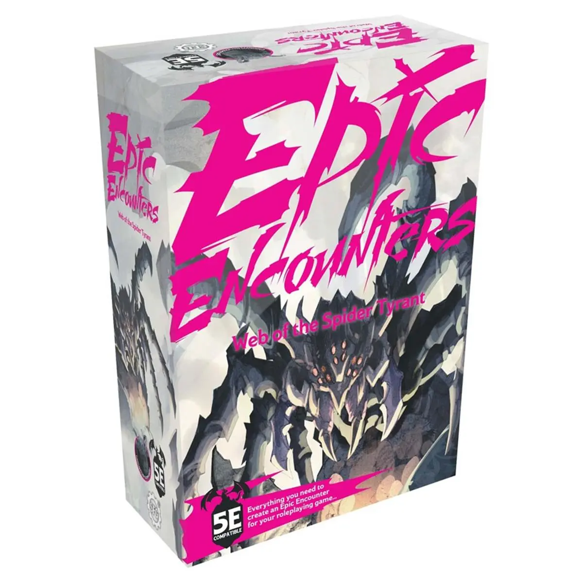 212 MAIN Epic Encounters Giant Spiders Spider Tyrant All-in-Box Set, Steamforged Games Miniature Game for Pet & Farm Animal Enthusiasts (Ages 12+)