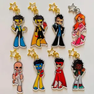 PASWG x INVINCIBLE Acrylic Keychains, Trendy Design Bag Charm Gift for Fans