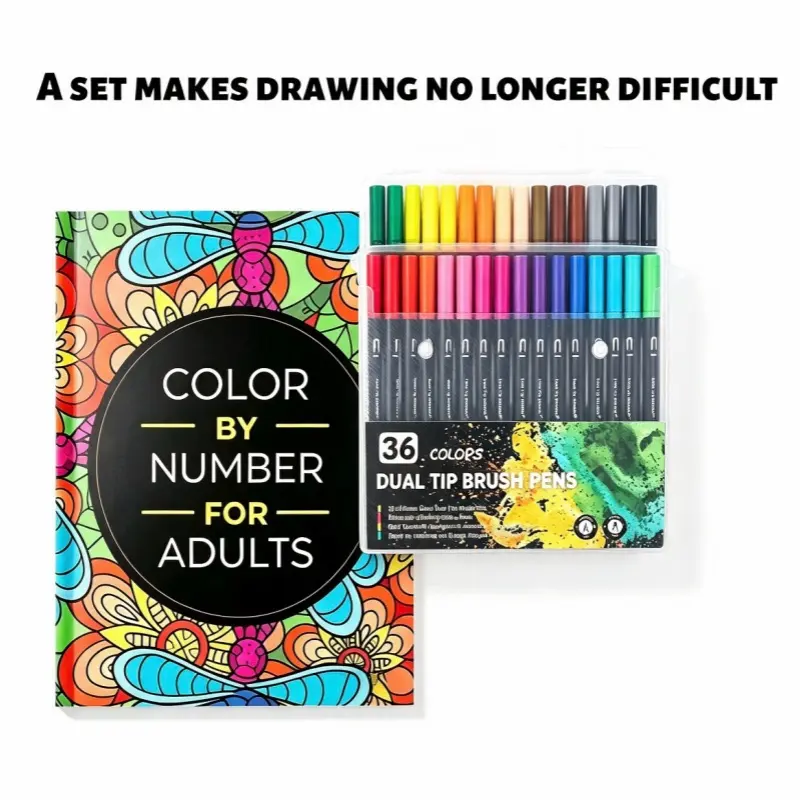 Decorative Stress Relief Coloring Paper, Time Killing Coloring Practice Paper, featuring a wide range of themes such as flowers, animals, mandalas, and natural landscapes.