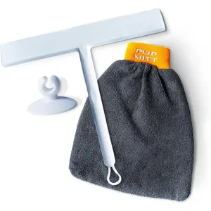 Flipper  & Mitt -in- Cleaning Solution - Streak-Free Glass & Surface Cleaner