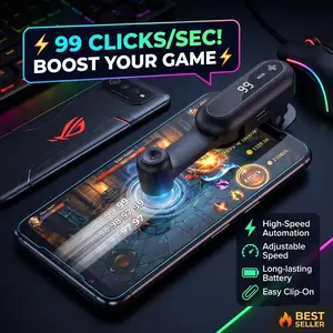 Smart Auto Touch Clicker Tapper for TikTok Live Streaming, Rechargeable Adjustable Speed Device for iPhone Android, Instant Auto Tapper for Likes & Social Tasks