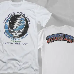 GRATEFUL DEAD SUMMER 1993 TOUR CREW White Double Sided T-Shirt