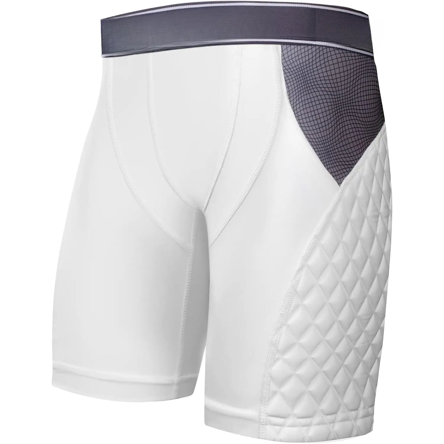 Adult Padded Sliding Shorts Men Slider Shorts Sliding Pads with Cup Pocket for Baseball, Football, Lacrosse, Hockey