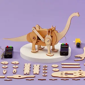 Dinosaur Robot Brachiosaurus DIY Kit, Educational STEM Toys