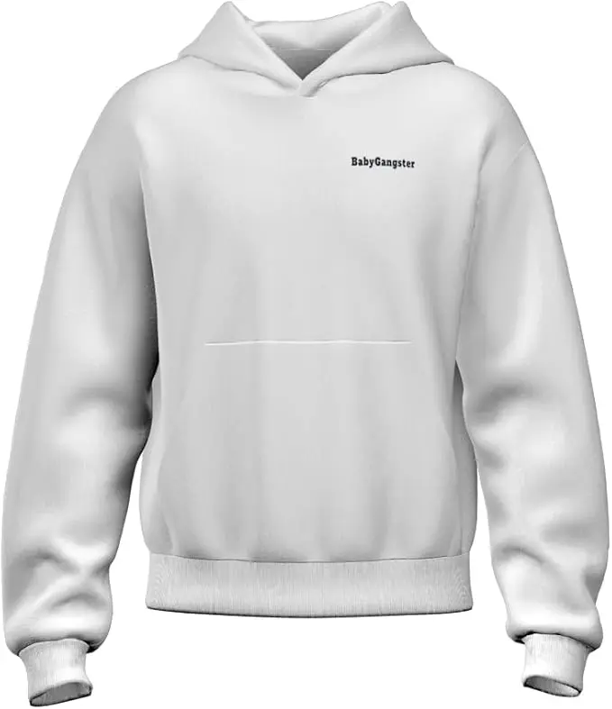 BabyGangster Classic White Hoodie