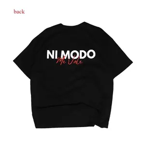 T-Shirt With NI MODO Me Vale Back Print Made In USA For Women For Men [SaffronSequin cotton t-shirt/sweatshirt/hoodie, soft and comfortable]