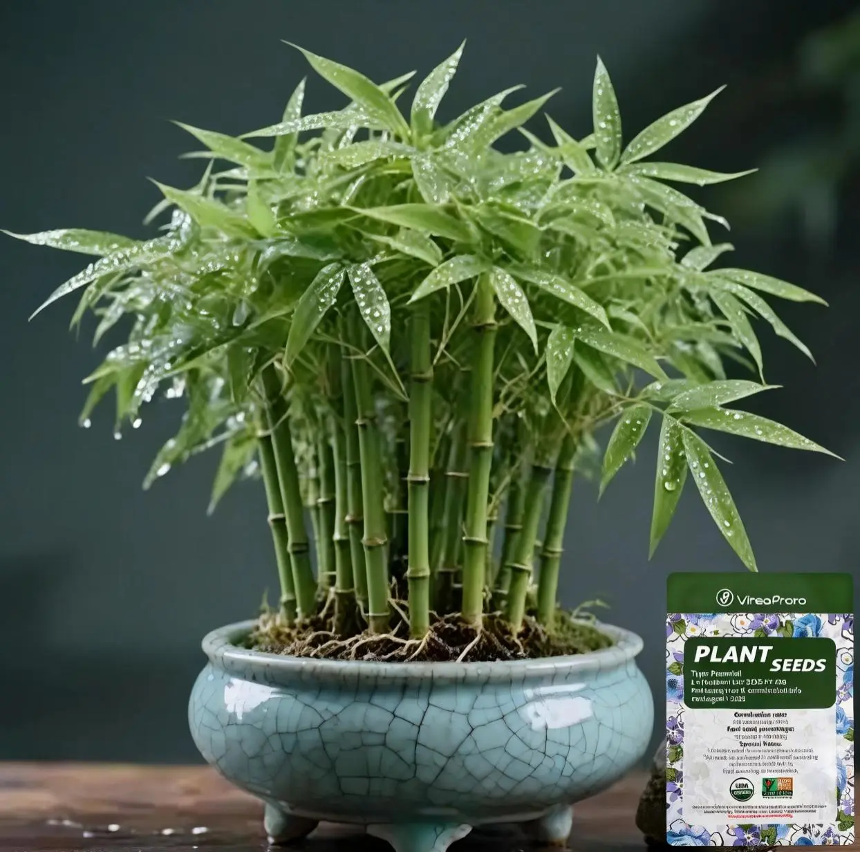 Lucky Bamboo Cypress Seeds - Live Indoor Houseplants, Low-Light Live Plants, Feng Shui Starter for Home Decor (Garden Supplies, Flower & Plant Seeds)