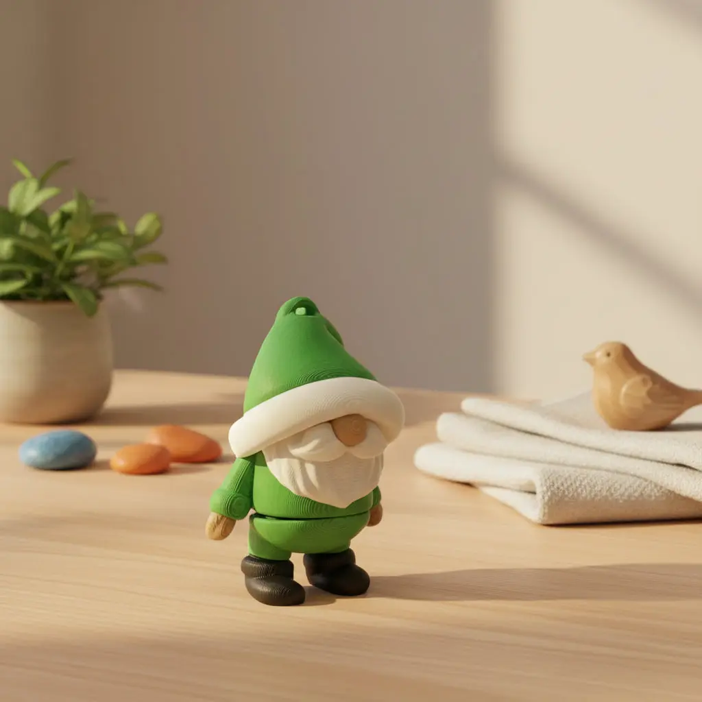 Tiny Gnome Keychain
