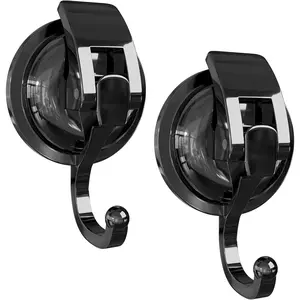 Duty Vacuum Suction Cup, Black Plated Polished Suction for, 2 Pack