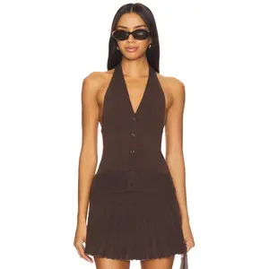 Lovers and Friends Milana Vest in Brown