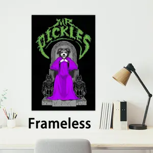 Mr P-Pickles Poster Modern art 2D poster, suitable for bedroom living room decor. Vibrant colors, clear images ideal for home office decor.