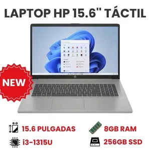 LAPTOP HP 15.6" Core i3-1315U / 8GB RAM / 256GB SSD Modelo 15-fd0123dx PUESTO EN LA PUERTA DE SU FAMILIAR