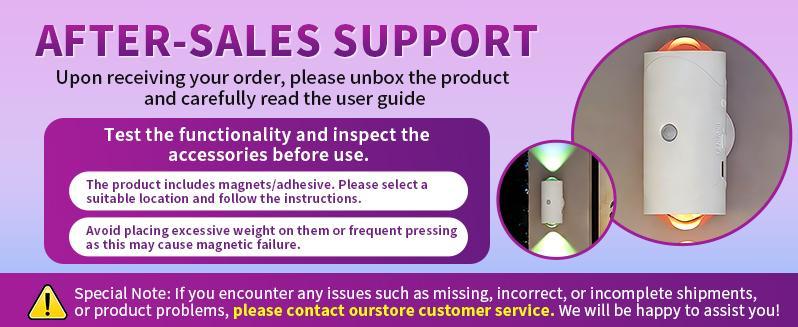 Motion Sensor Light Indoor Ultra-Long Battery Life Magnetic Stick-On 3 Brightness 7 Color Modes RGB Sunset Night Lamp Dimmable Wall Lamp for Bedroom Stairway Hallway Outdoor modern